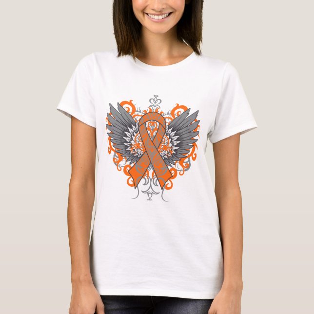 Multiple Sclerosis Awareness Wings T-Shirt (Front)