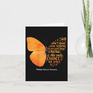 Multiple Sclerosis Awareness Women Mom Cute Butter Card