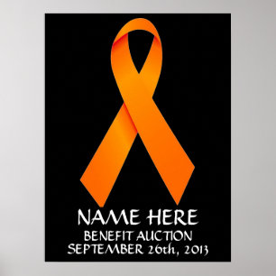 Multiple Sclerosis Benefit Auction Ribbon Poster