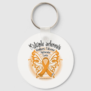 Multiple Sclerosis Butterfly 3 Key Ring