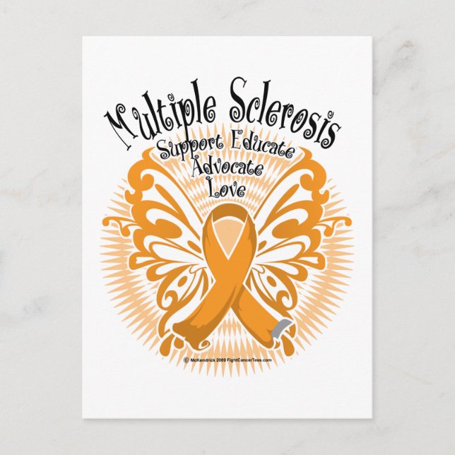 Multiple Sclerosis Butterfly 3 Postcard (Front)