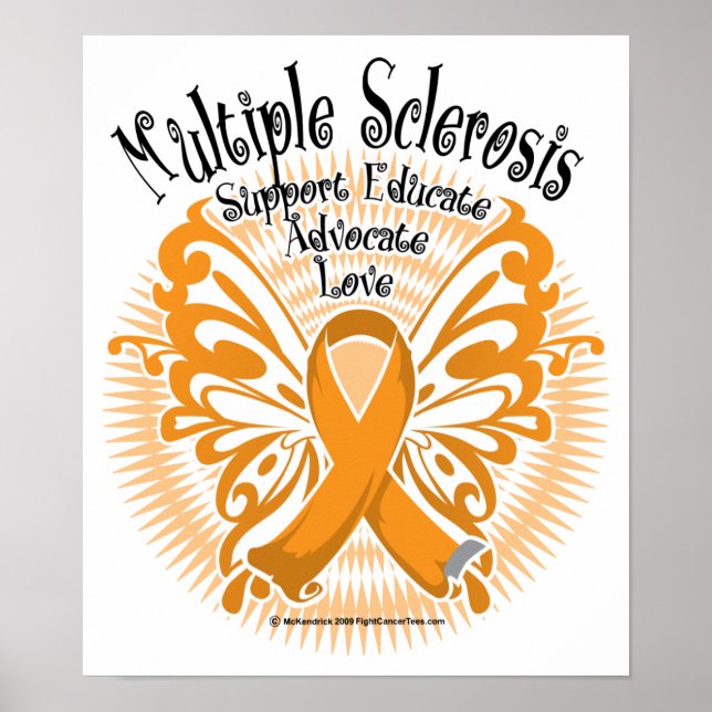 Multiple Sclerosis Butterfly 3 Poster (Front)