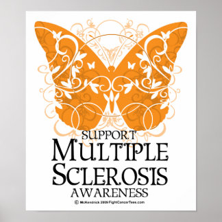 Multiple Sclerosis Butterfly Poster
