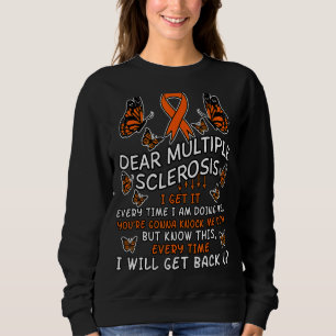 Multiple Sclerosis Butterfly Ribbon World Ms Day Sweatshirt