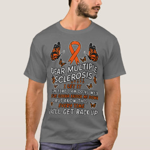 Multiple Sclerosis Butterfly Ribbon World MS Day  T-Shirt