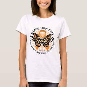 Multiple Sclerosis Butterfly Tribal 2 T-Shirt