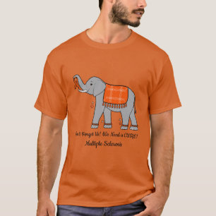 Multiple Sclerosis Elephant of Awareness and Hope T-Shirt