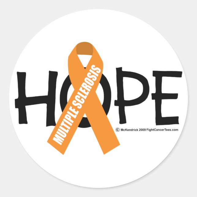 Multiple Sclerosis Hope Classic Round Sticker (Front)