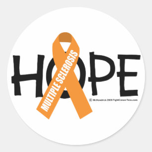 Multiple Sclerosis Hope Classic Round Sticker