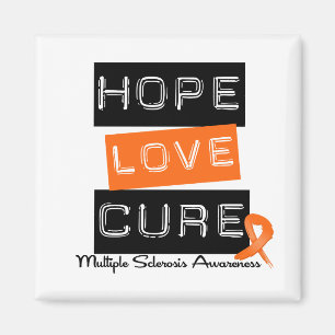 Multiple Sclerosis Hope Love Cure Magnet