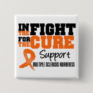 Multiple Sclerosis In The Fight For The Cure 15 Cm Square Badge