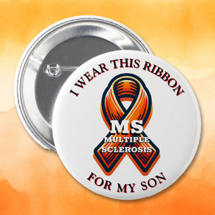 Multiple Sclerosis MS Awareness Month 6 Cm Round Badge