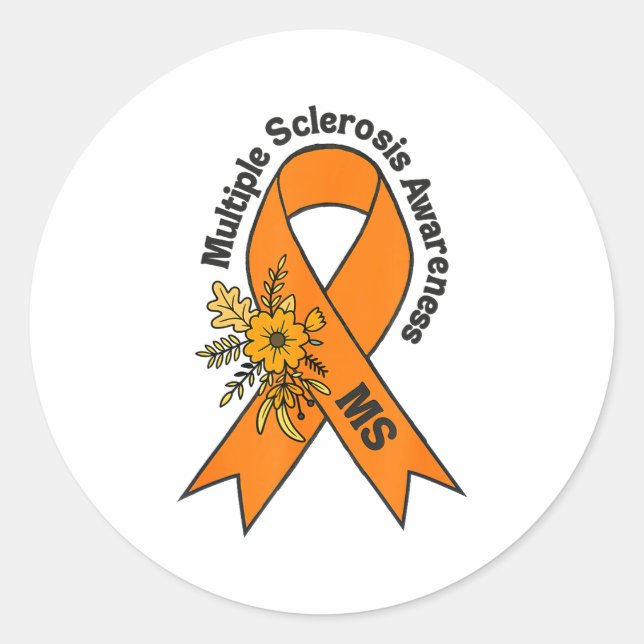 Multiple Sclerosis Ms Awareness Multiple Sclerosis Classic Round Sticker (Front)