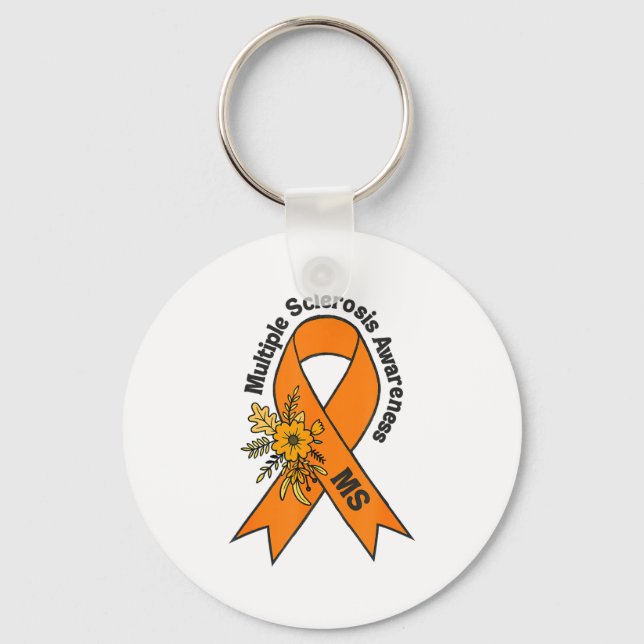 Multiple Sclerosis Ms Awareness Multiple Sclerosis Key Ring (Front)