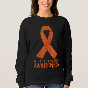 Multiple Sclerosis Ms Awareness Orange Ribbon Sweatshirt