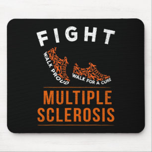 Multiple Sclerosis Ms Awareness Warrior Ribbon 1 Mouse Pad