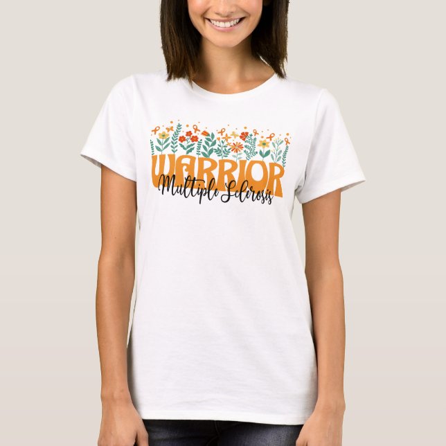 multiple sclerosis MS awareness wildflower T-Shirt (Front)