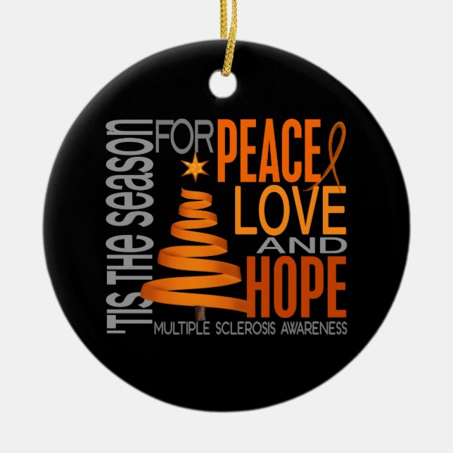 Multiple Sclerosis MS Christmas 1 Ornaments (Front)