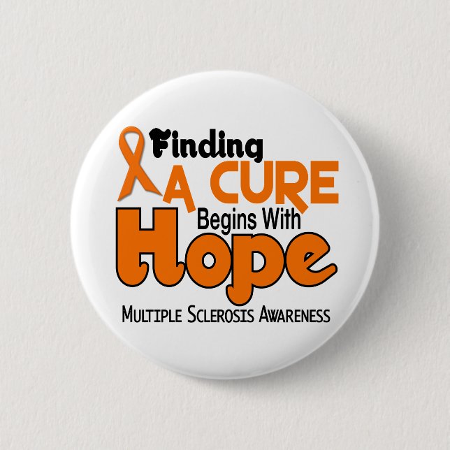 Multiple Sclerosis MS HOPE 5 6 Cm Round Badge (Front)