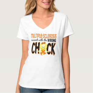 Multiple Sclerosis MS Messed With The Wrong Chick T-Shirt