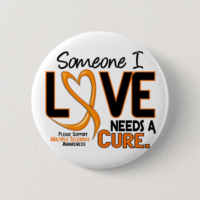 Multiple Sclerosis NEEDS A CURE 2 6 Cm Round Badge (Front)