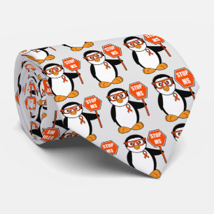 Multiple Sclerosis: Penguin with a Stop Sign Tie