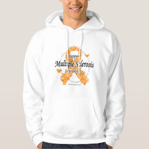 Multiple Sclerosis Ribbon of Butterflies Hoodie