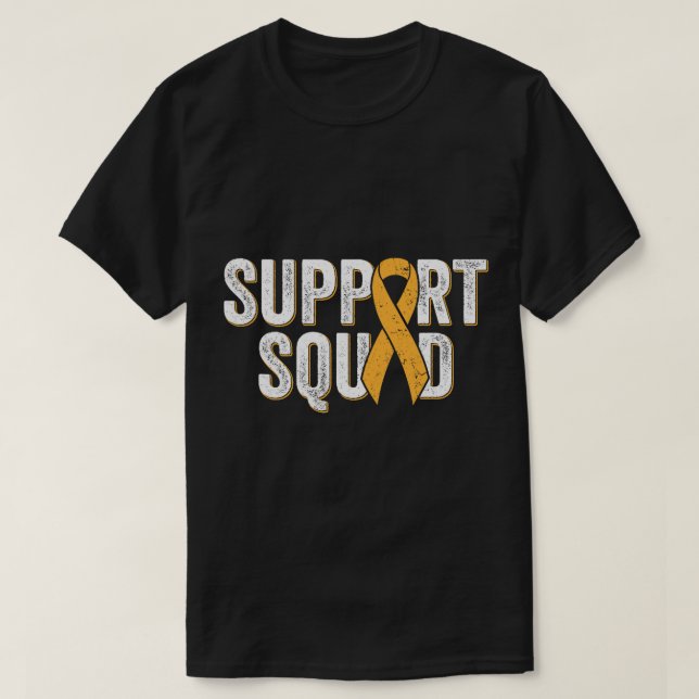Multiple Sclerosis Support Squad, Orange MS Awaren T-Shirt (Design Front)