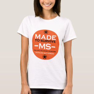 multiple sclerosis Survivor Support Awareness Gift T-Shirt