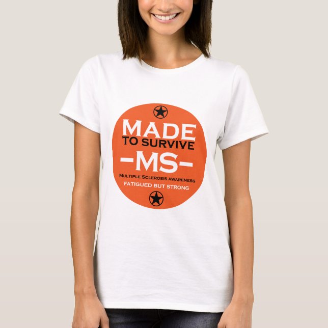 multiple sclerosis Survivor Support Awareness Gift T-Shirt (Front)