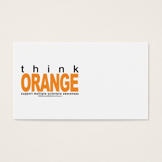 Multiple Sclerosis THINK Orange (Front)