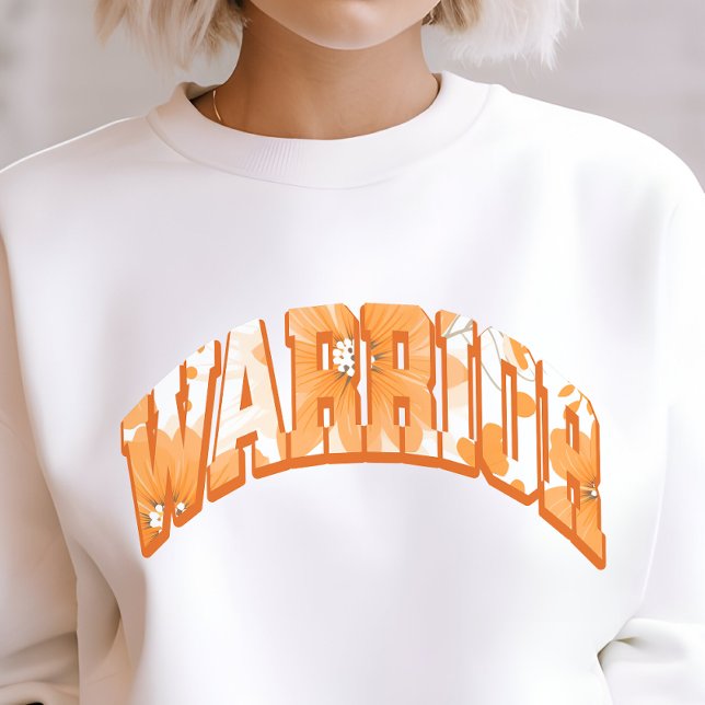 Multiple Sclerosis Warrior gift, floral varsity Sweatshirt (Creator Uploaded)
