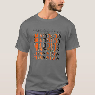 Multiple Sclerosis Warrior Leopard MS Warrior Figh T-Shirt