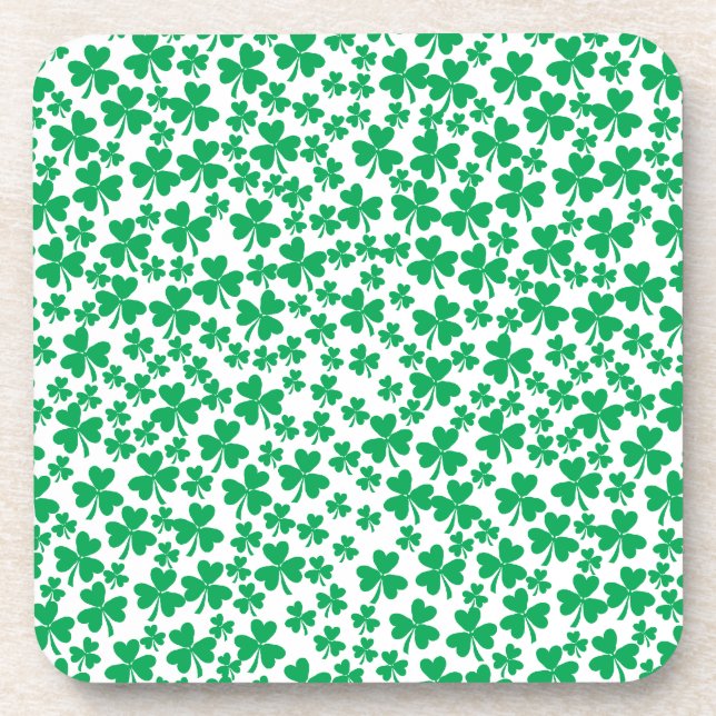 Multiple Shamrocks Coaster (Front)