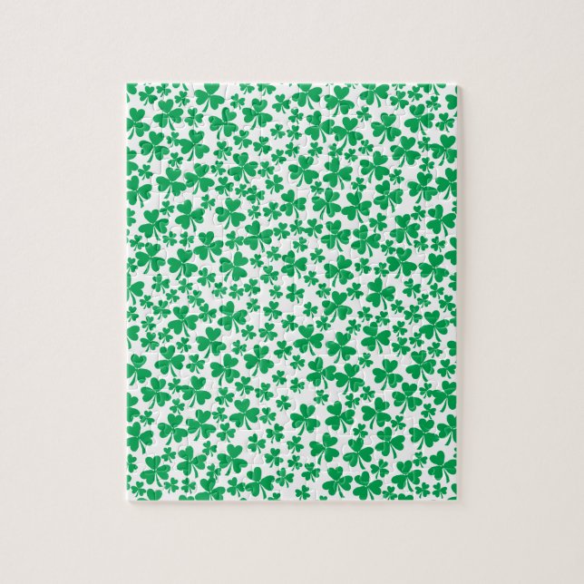 Multiple Shamrocks Jigsaw Puzzle (Vertical)