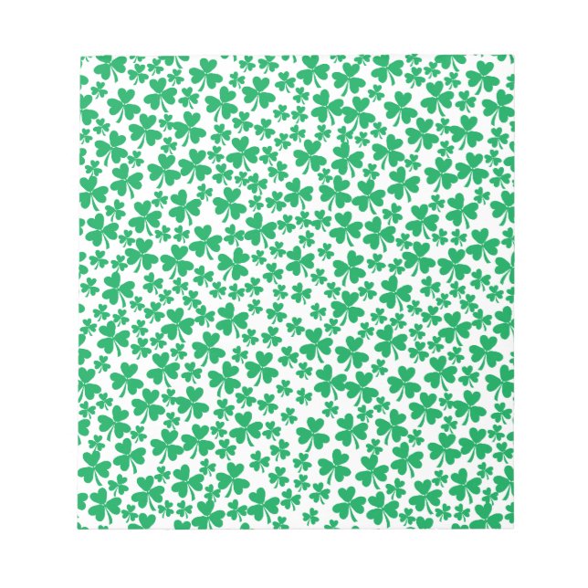 Multiple Shamrocks Notepad (Front)