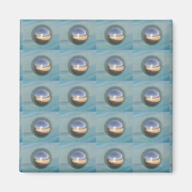 Multiple Silver Spheres Magnet (Front)