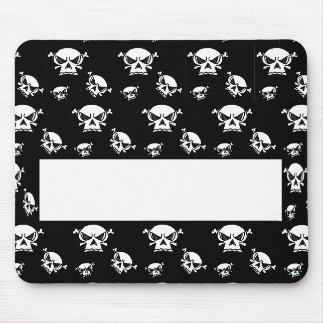 Multiple Skulls Template Mouse Pad (Front)