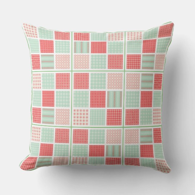 Multiple Square Pattern Pastel Decorative Modern . Cushion (Front)