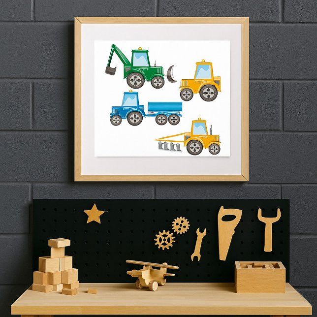 Multiple Tractors Poster (Creator Uploaded)