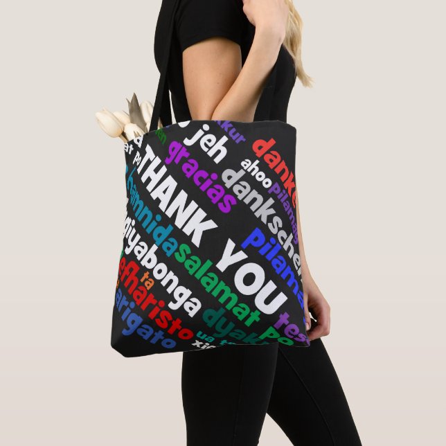 Multiple Ways to Say Thank You in Many Languages T Tote Bag (Close Up)