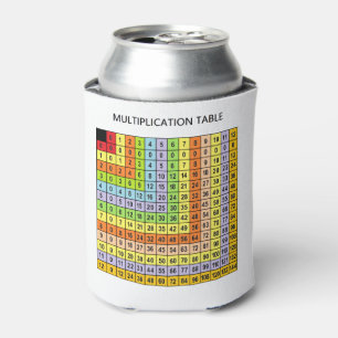 "Multiplication Chart" Can Cooler