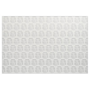 Multiplication Table Fabric