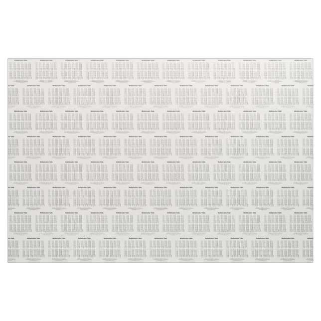 Multiplication Table Fabric (Yard)