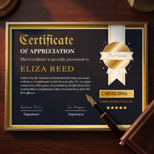 Multipurpose Achievement & Recognition Certificate Poster