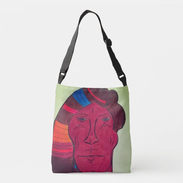 Multiracial Art Crossbody Bag (Back)