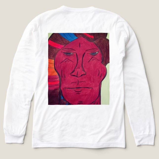 Multiracial Long Sleeved  Tri-Blend Shirt (Design Back)