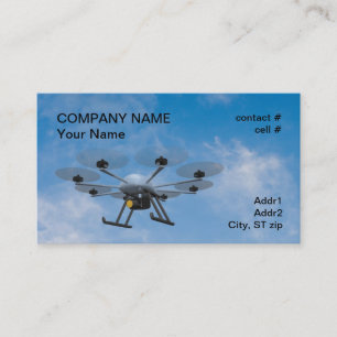 multirotor surveillance drone business card