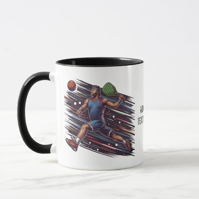 Multisport Pickleballer Basketball Pickleball Mug (Left)