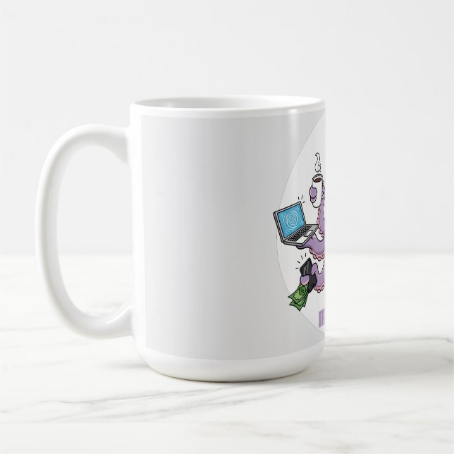 Multitasker – Funny Chaotic Octopus Dark Humor  Coffee Mug (Left)